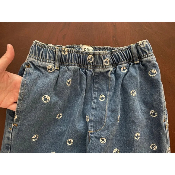 Urban Outfitters BDG Baggy 90s Jeans Smiley Face Embroidered Size Small Grunge - Picture 9 of 12